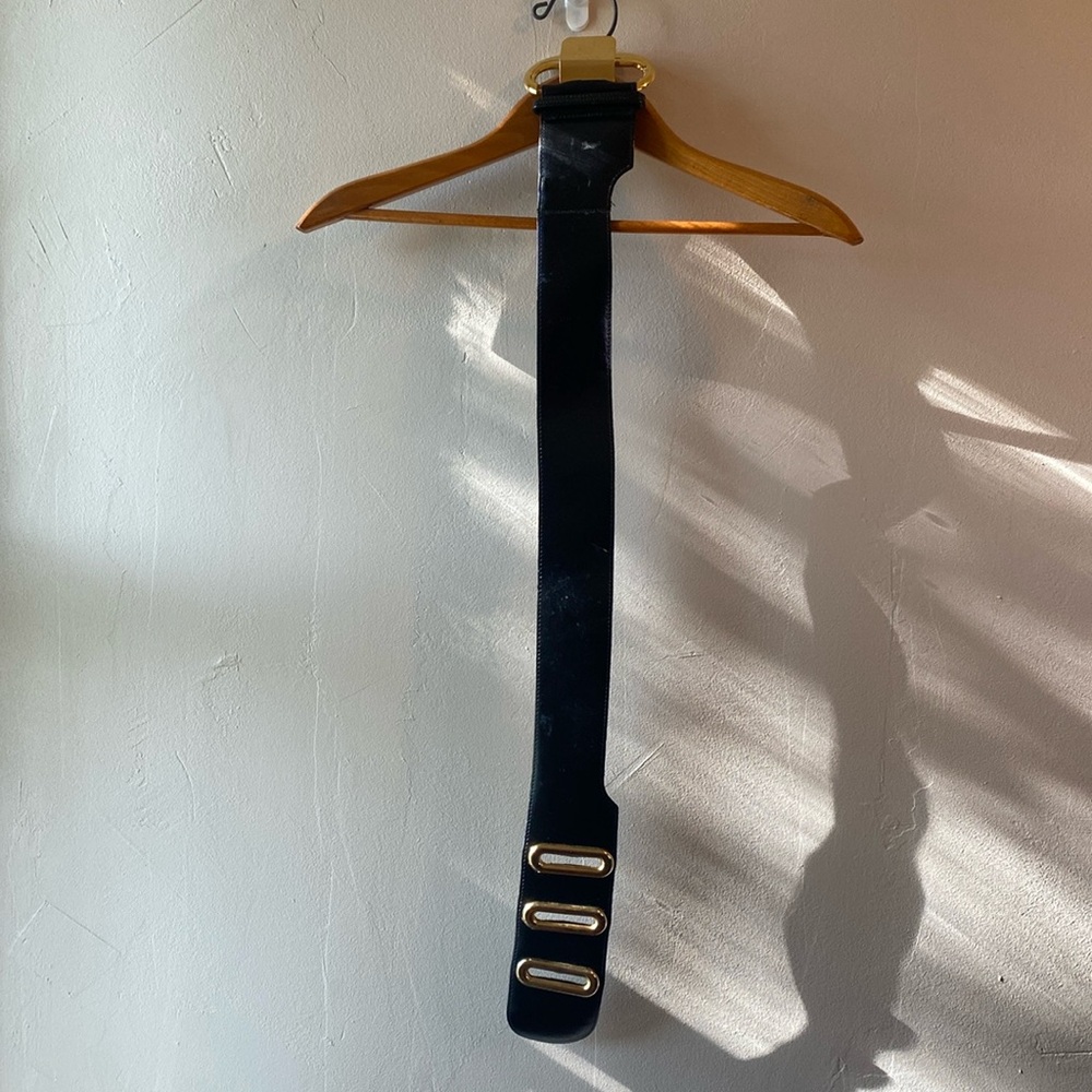 Women’s belt made in France with brass buckle